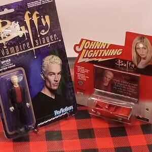 BUFFY Vampire SPIKE Red Chevy Zander CAR & ACTION FIGURE Marsters Funko